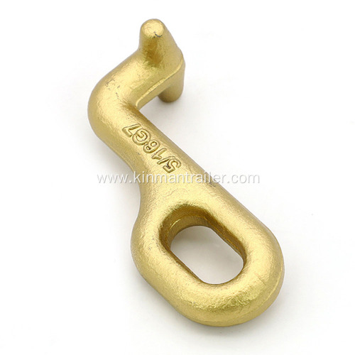 yellow zinc plated T hook for wrecker towing chain